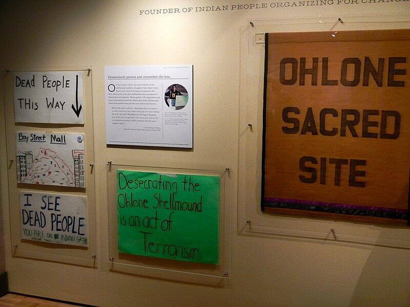 Ohlone Protest Signs